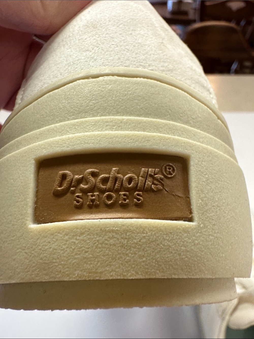 Dr. Scholl’s TIME OFF WIN Creamy White/Pink Suede Canvas Sneakers Size 11 - Picture 11 of 12